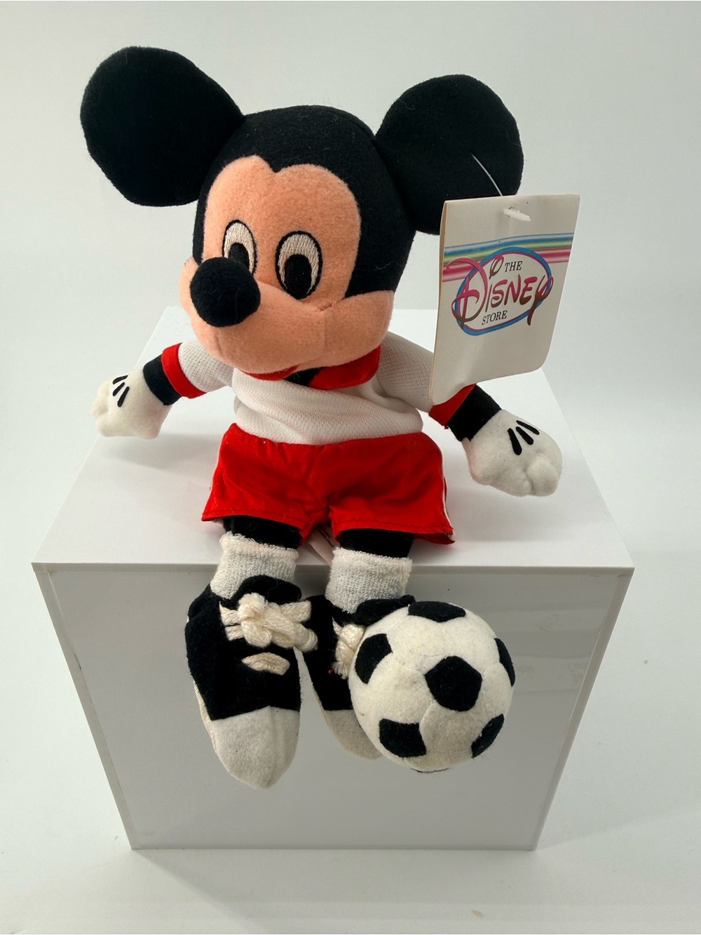 Disney Black & Red Mickey Mouse Soccer Plush